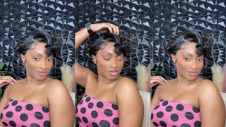 Short Cutesy Curly Pixie Cut | Outre Perfect Hairline - Lori