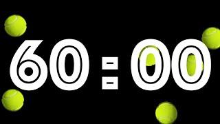 60 Minute Tennis Timer with Music and Alarm Whistle