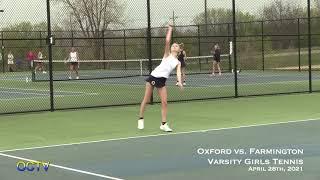 Varsity Girls Tennis vs. North Farmington- April 28th, 2021