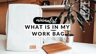 WHAT'S IN MY WORK BAG | Minimalist Edition