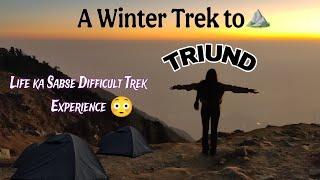 Triund Trek 2875mts all above chaos️|| Life ki first camping at the top ️|| TheLakshmivlogtoday