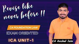 Detailed Revision ~ Indian Contract Act Unit 1| By CA Anshul Jain