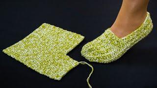 Fastest crochet slippers for beginners - easy pattern!