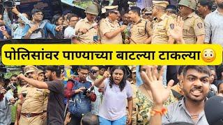 बदलापूर स्टेशन बंद पाडला तेव्हा ची दृश्य  #badlapur #badlapurnews #badlapurschool #devendrafadnavis