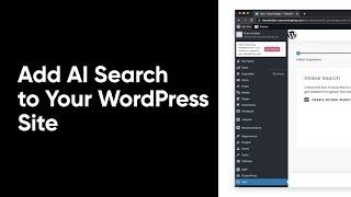 Add AI Search to your WordPress Site