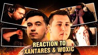 CASTERS REACT TO XANTARES & WOXIC's INSANE FLICK SHOTS