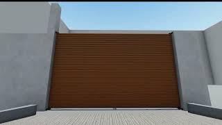 Modern gate design for bifold gate / using wpc