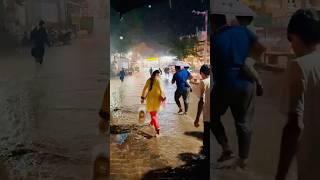 tip tip barsa bani The rain grew heavier, and people rushed toward their homes…But we stood still