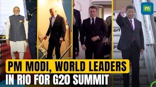 PM Modi, Joe Biden and other world leaders arrive in Rio ahead of G20 summit | N18G