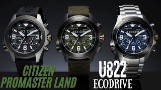 Un tierra para el agua  Reseña Reloj Citizen Promaster Ecodrive Land calibre U822 JV1007-07E