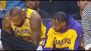 LeBron James Tells Bronny James Advice Before Lakers NBA Debut On The Bench! Lakers vs Timberwolves