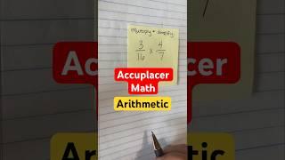 Accuplacer Math Test Prep | arithmetic math section #accuplacer #collegeboard #arithmetic