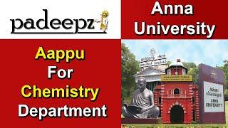 Aappu For Chemistry Department | Anna University | Padeepz