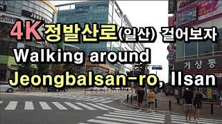 [4K]정발산로(일산)을 걸어보자 Walking around Jeongbalsan-ro,Ilsan Korea