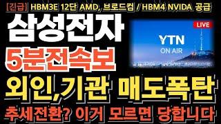 [삼성전자 주가전망][긴급] 美, 이란 정권 교체 언급! 외인, 기관 매도폭탄 추세전환? 이거 모르면 당합니다 무조건 이렇게 하세요 오히려 기회! 이번 타점 놓치면 기회 없습니다