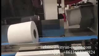 Máquina automática de corte y envasado retráctil de papel HRT jumbo maxi roll