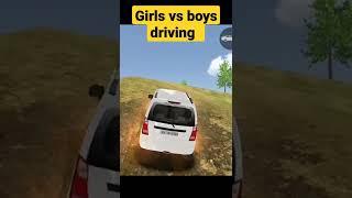 Girls vs boys driving  #short