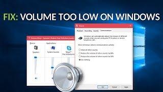 FIX: Volume Too Low on Windows