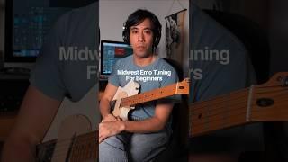 Beginners: Try This Tuning For Midwest Emo #midwestemo #mathrock #guitarlesson #alternatetuning