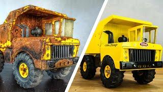Restoration Tonka Mighty Dump Truck 1972s - Incredible Dump Truck looks like new !!!