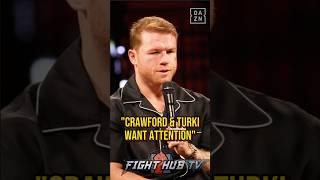 Canelo RESPONDS to Terence Crawford & Turki Alalshikh CALL OUT!