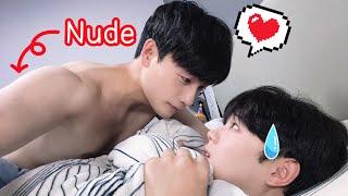 Going To Bed After Shower Without Wearing AnythingSeducing My Cute Boyfriend Prank [Gay Couple BL]