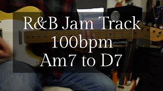 R&B Jam Track 100bpm Am7 to D7 10 MINUTES with LIVE PLAY THROUGH | Tom Strahle | Pro Guitar Secrets