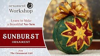 Sunburst - No Sew Quilted Christmas Ornament Tutorial