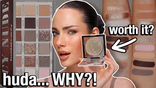 HUDA BEAUTY ICY NUDE COLLECTION... IS IT WORTH THE HYPE? ️ SWATCHES + HONEST REVIEW