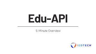 1EdTech Edu-API (in 5 Minutes)