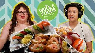 Kristin & Jen Try Every Whole Foods SUSHI | Kitchen & Jorn