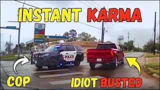 INSTANT KARMA AT BEST | Drivers busted by cops for speed, Brake Checks, Bad Driving| Instant justice