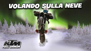 WHEELIE SOTTO L'AURORA BOREALE(KTM 450 SMR TEST ON ICE)