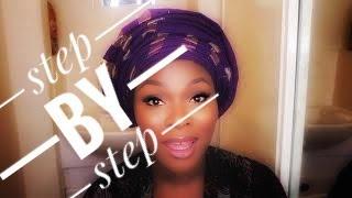 Highly requested gele:  How to tie bridal gele for black women