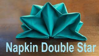 Napkin Fold Double Star Tutorial