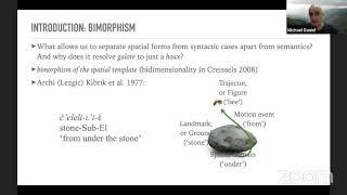 Nominal spatial morphology in East Caucasian languages (Michael Daniel)