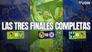 ¡Las 3 finales COMPLETAS, sin interrupciones!  AP2023-CL2024-AP2024 | AMÉRICA TRICAMPEÓN | TUDN