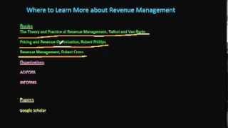 Where to Learn more about Revenue Management