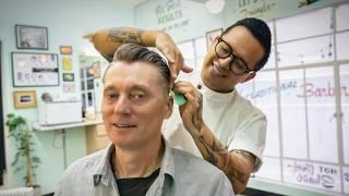  1940s Mexican Cinema Inspired Classic Haircut | Starlite Barber Shop Mexico City