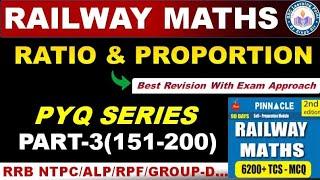 RATIO AND PROPORTION (PART-3)  Railway Exams || Pinnacle Railway Maths 6200 Solution By Singh Sir