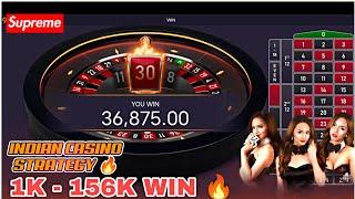 Casino roulette strategy playing |  1k to 156k Win  | casino roulette Today Big win |casino tricks