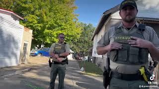 Crazy neighbors called the cops to stop us cutting my driveway down and the property line!