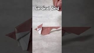 Origami Cardinal Bird | How to Make a Paper Cardinal Bird | InnoVatioNizer #cardinalbird #paperbird