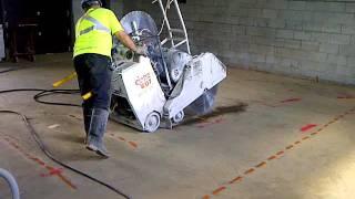 Capital Cutting & Coring Ltd - floor cutting in a warehouse