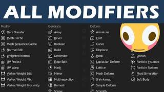 All 50+ Modifiers in Blender Explained in 30 Minutes or Less