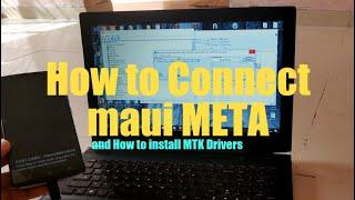 Install MTK drivers and connect with MAUI META