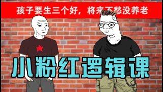 怒斥小粉红之粉红逻辑课｜小粉红的一生｜wojak｜猴子的一生｜延迟退休｜爱国主义｜