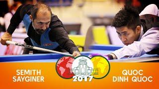 3-Cushion World Cup HoChiMinh 2017 Sayginer vs Quoc Dinh Quoc