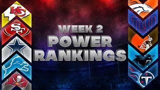 NFL Week 2 Power Rankings