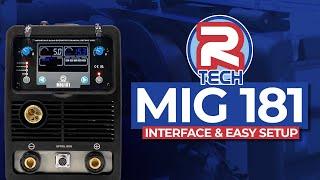 R-Tech Digital MIG 181 Welder - Interface & Easy Setup